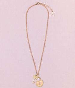 COLLIER AVEC PENDENTIFS CADENAS ET CLÉ
